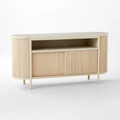 Cypress White-Washed Wood Credenza -Home Series Shop CypressWhtWshdCredenza3QSSF21