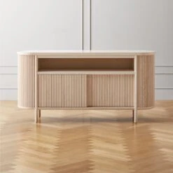Cypress White-Washed Wood Credenza
