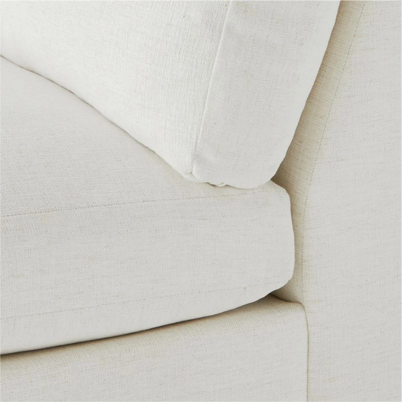 Decker 2-Piece L-Shaped White Performance Fabric Sectional Sofa With Right Arm Chaise 9 Decker 2-Piece L-Shaped White Performance Fabric Sectional Sofa With Right Arm Chaise - Image 7
