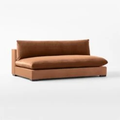 Deseo Copper Brown Performance Velvet Armless Loveseat -Home Series Shop DeseoCpprArmlessLvst3QSSF23