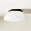 Dufrene Matte Black Flush Mount Light -Home Series Shop DufreneBlackFlushMountSHS23