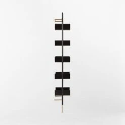 Effie Black Oak Wall Mount Bookshelf -Home Series Shop EffieEbonizedOakBookcaseSDSSF22