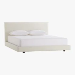 Facade Soft White Queen Bed -Home Series Shop FacadeBedQueenSnowS14