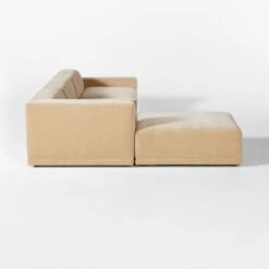 Faible 4-Piece Wheat Performance Velvet Sectional Sofa With Right Arm -Home Series Shop FaibleWhtVlvtRA4PcSectSDSSS23