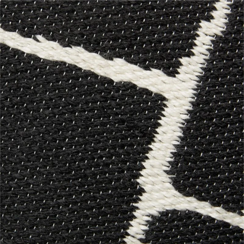 Faro Black And White Outdoor Throw Pillow 20'' 4 Faro Black And White Outdoor Throw Pillow 20'' - Image 2