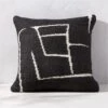 Faro Black And White Outdoor Throw Pillow 20'' -Home Series Shop FaroBlkNWhtODPillow20x20SHS23