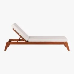 Filaki Outdoor Lounger With Natural Cushion -Home Series Shop FilakiLoungerNaturalSideAV1S16