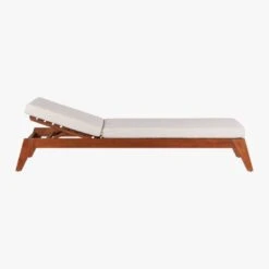 Filaki Outdoor Lounger With Natural Cushion -Home Series Shop FilakiLoungerNaturalSideAV3S16
