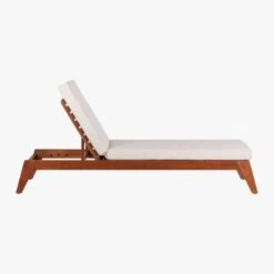 Filaki Outdoor Lounger With Natural Cushion -Home Series Shop FilakiLoungerNaturalSideS16