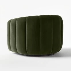 Fitz Channeled Green Velvet Swivel Chair 14 Fitz Channeled Green Velvet Swivel Chair -Home Series Shop FitzGreenVelvetChair3QBSSS22