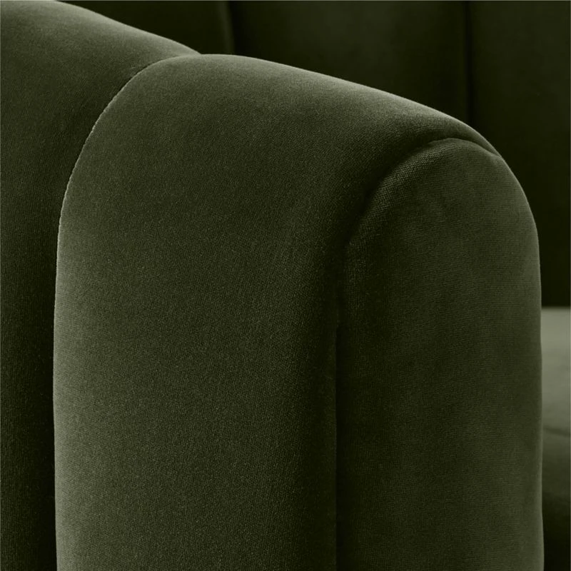 Fitz Channeled Green Velvet Swivel Chair 9 Fitz Channeled Green Velvet Swivel Chair - Image 7