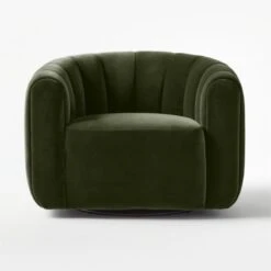 Fitz Channeled Green Velvet Swivel Chair 11 Fitz Channeled Green Velvet Swivel Chair -Home Series Shop FitzGreenVelvetChairSOSSS22