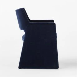 Foley Faux Mohair Navy Dining Armchair Set Of 4 12 Foley Faux Mohair Navy Dining Armchair Set Of 4 -Home Series Shop FoleyNvyFxMhrDiningChairSDSSF21 1