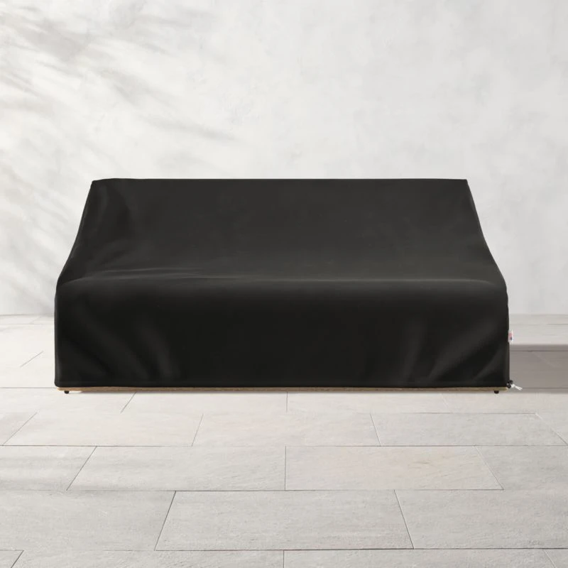 Foss Armless Outdoor Loveseat Cover 3 Foss Armless Outdoor Loveseat Cover