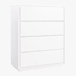Gallery Tall 4-Drawer White Dresser -Home Series Shop GalleryTallChest3QS19