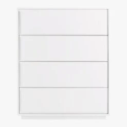 Gallery Tall 4-Drawer White Dresser -Home Series Shop GalleryTallChestSOS19