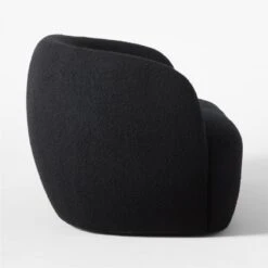 Gwyneth Black Boucle Loveseat -Home Series Shop GwyenthBlkBclLoveseatSDSSS22