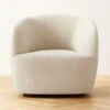 Gwyneth Warm White Velvet Swivel Chair Set Of 2 -Home Series Shop GwynethCreamVlvtChairSHS23 1