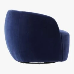Gwyneth Navy Velvet Swivel Chair -Home Series Shop GwynethNavyVelvetChairSDF19