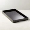 High Gloss Black Rectangle Tray -Home Series Shop HiGlossBlackTrayRectSHS20