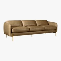 Hoxton Saddle Brown Leather Sofa -Home Series Shop HoxtonSaddleLeatherSofa3QF19