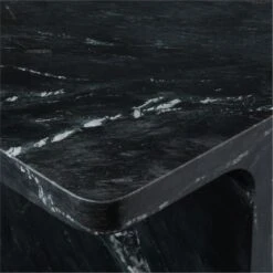 I Beam Black Marble Side Table -Home Series Shop IBeamBlackMrblSideTableAVF19