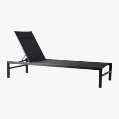 Idle Black Outdoor Sun Lounger -Home Series Shop IdleIISunLoungerBlk3QS19