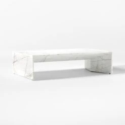 Ilise White Marble Outdoor Coffee Table -Home Series Shop IliseCoffeeTable3QSSS23