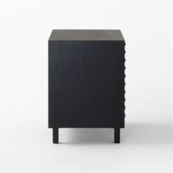 Inline Black Oak Wood 4-Drawer File Cabinet With Blackened Steel Handles 12 Inline Black Oak Wood 4-Drawer File Cabinet With Blackened Steel Handles -Home Series Shop InlineBlkFilingCabinetSDSSF23