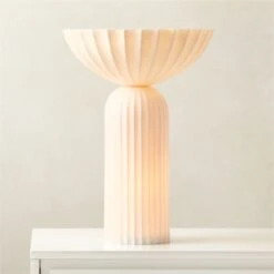 Jeanne Fluted White Porcelain Table Lamp 6 Jeanne Fluted White Porcelain Table Lamp -Home Series Shop JeanneFltdPrclnTableLampROS23