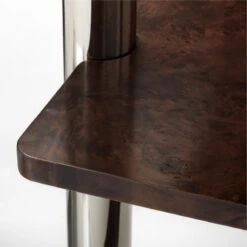 Legna Burl Wood Bookshelf -Home Series Shop Legna60inBurlWoodBookcaseAVSSF22