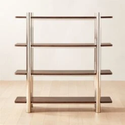 Legna Burl Wood Bookshelf -Home Series Shop Legna60inBurlWoodBookcaseSHF22