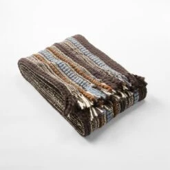Lineage Woven Striped Throw Blanket -Home Series Shop LineageThrowAVSSF21
