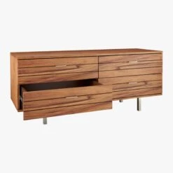 Linear Low 4-Drawer Wood Dresser -Home Series Shop LinearLowDresserAV2F15