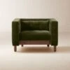 Marconi Tufted Green Velvet Accent Chair -Home Series Shop MarconiTfdGrnVlvtActChrSHF23