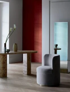 Marisa Burl Wood Desk 60'' -Home Series Shop MarisaBurlWoodDeskJN20