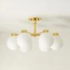 Marra 6-Bulb Polished Brass Flush Mount Light -Home Series Shop MarraPldBrs6BulbFlshMntSHS23