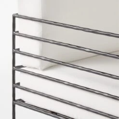 Marteau Black Iron Outdoor Sofa With White Sunbrella® Cushions -Home Series Shop MarteauSofaAVSSS23