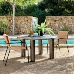 Rizo Faux Rattan Outdoor Dining Armchair Chair -Home Series Shop MatiasCastAluminiumDiningTableAP21 1x1