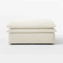 Mattea Neutral Performance Fabric Ottoman -Home Series Shop MatteaNatOttomanSOSSS23