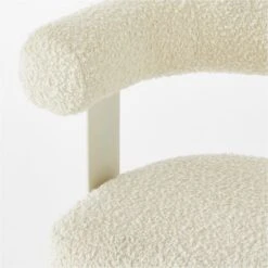 Mezza Ivory Boucle Office Chair -Home Series Shop MezzaIvoryBclChairAVSSS23