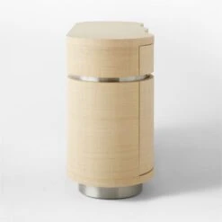 Milbrae Curved Grasscloth Credenza -Home Series Shop MilbraeRttnCrvdCredenzaSDSSS23