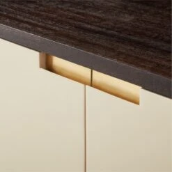 Moti Brown And White Mango Wood Media Console -Home Series Shop MotiMediaCredenzaAVSSS23