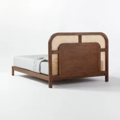 Nadi Wood And Cane Queen Bed -Home Series Shop NadiCaneQueenBed3QBF20