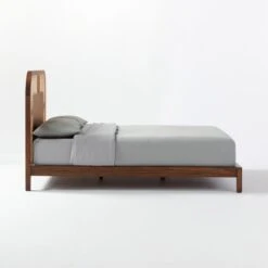 Nadi Wood And Cane Queen Bed -Home Series Shop NadiCaneQueenBedSDF20