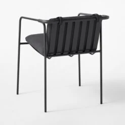 Navene Black Outdoor Dining Armchair 17 Navene Black Outdoor Dining Armchair -Home Series Shop NaveneBkDiningArmchair3QBSSS22
