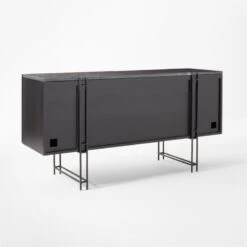 Nero Black Marble Credenza -Home Series Shop NeroHiGlossMdCredenz3QBSSF22