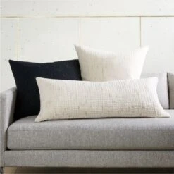 Nett Black Throw Pillow With Down-Alternative Insert 23" -Home Series Shop NettPillowGroupFHS21