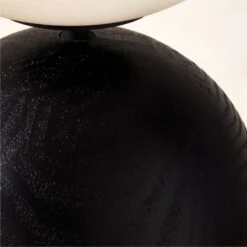 Ori Globe Floor Lamp With Black Wood Base -Home Series Shop OriBlkdWdFloorLampAVSHS23