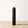 Ori Globe Floor Lamp With Black Wood Base -Home Series Shop OriBlkdWdFloorLampSHS23